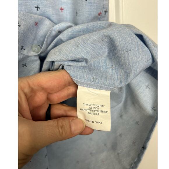 MOLOKAI SURF Molokai Button Up Slim Fit Hawaiian Airplanes Short Sleeve Shirt XL - Picture 6 of 6